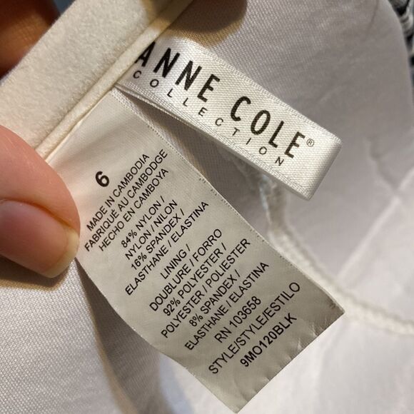 Anne Cole Black and White Swimsuit Full Coverage Size 6 - Picture 7 of 7